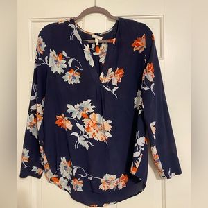 Joie Floral long-sleeve blouse